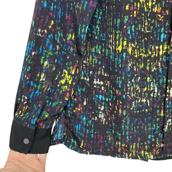 Derek Lam Design Nation Printed Button Down Shirt Size S - Picture 6 of 7